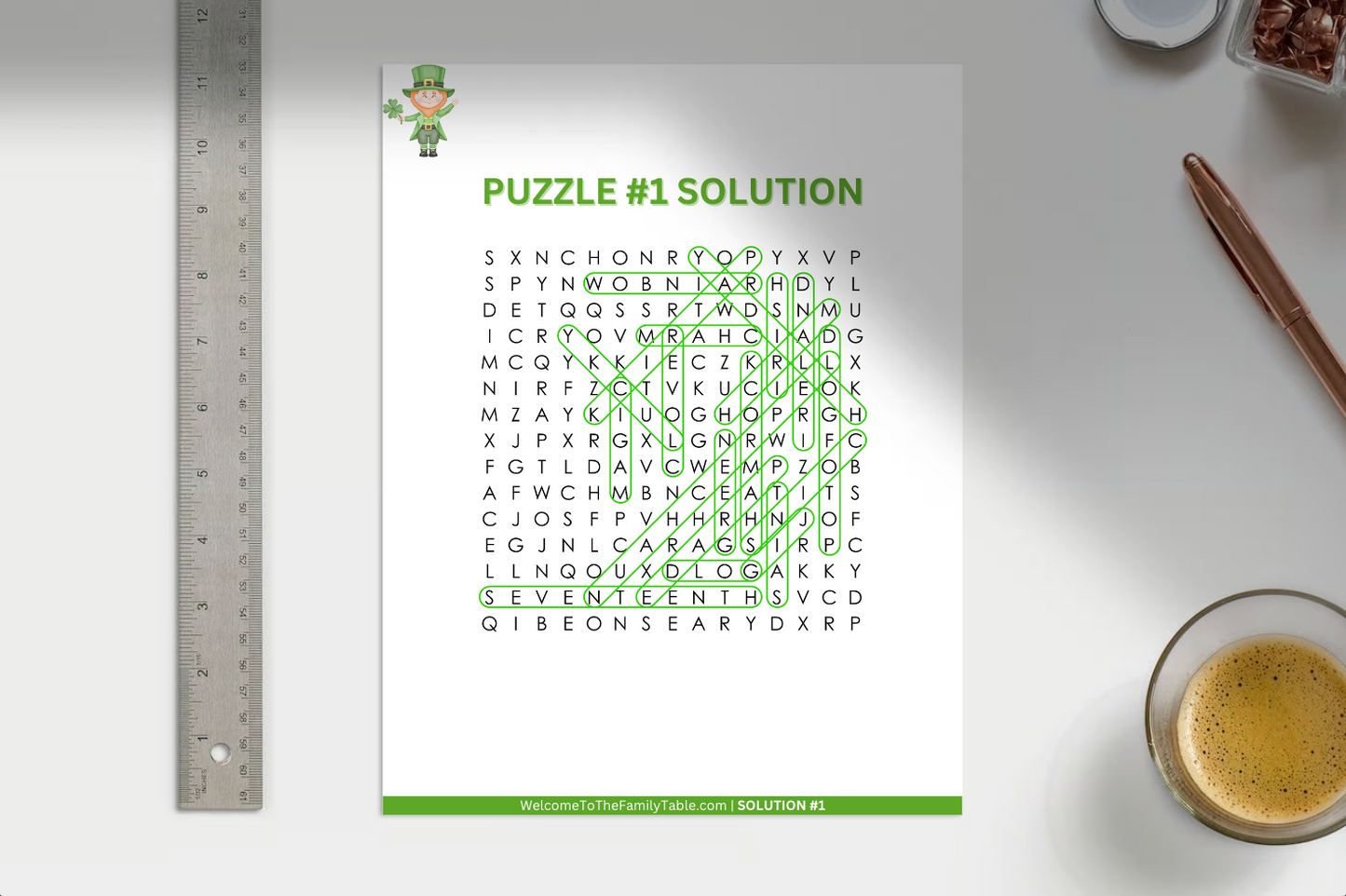 St. Patrick's Day Word Search Pack
